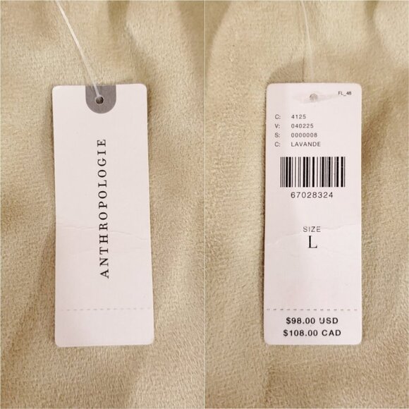 NWT Anthropologie Avec Les Filles Womens Size Large Faux Leather Shorts Lavender - Picture 9 of 13